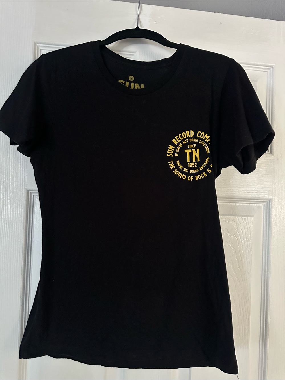 Black Sun Record Co. TN Logo Tee - Yellow Print Medium